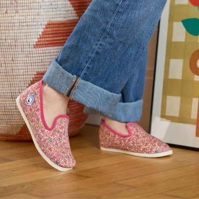 LA PANTOUFLE À PÉPÈRE - Charentaise Saperlipépette - Rose