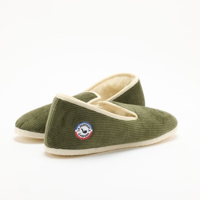 LA PANTOUFLE À PÉPÈRE - Charentaise Rétro - Kaki
