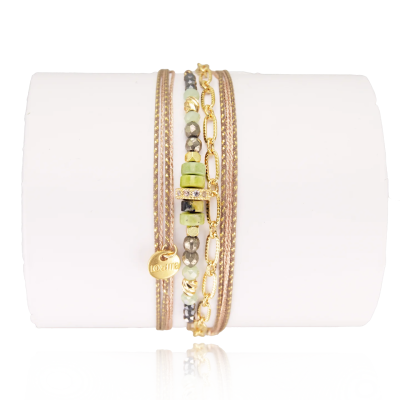 LOETMA Bracelet Calypso Jade Verte.