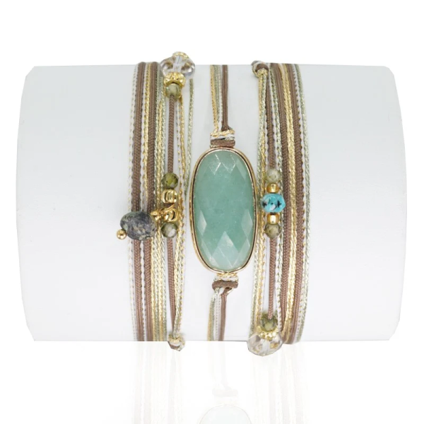 LOETMA Bracelet Johanna Amazonite.