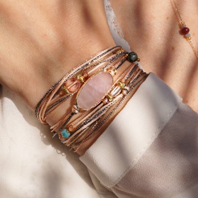 LOETMA Bracelet Johanna Quartz Rose.
