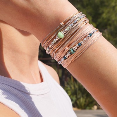 LOETMA Bracelet Silver Amazonite.