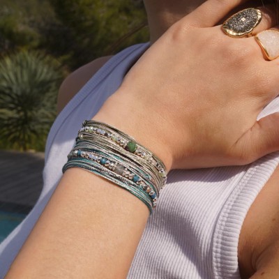LOETMA Bracelet Silver Zoïsite.