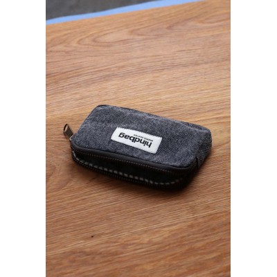 HINDBAG - Porte monnaie Lili - Denim gris