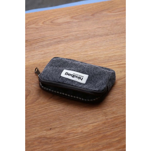 HINDBAG - Porte monnaie Lili - Denim gris