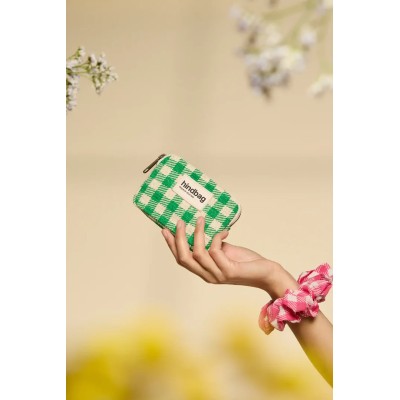 HINDBAG - Porte Monnaie Lili - Vichy Vert HINDBAG - Porte Monnaie Lili - Vichy Vert