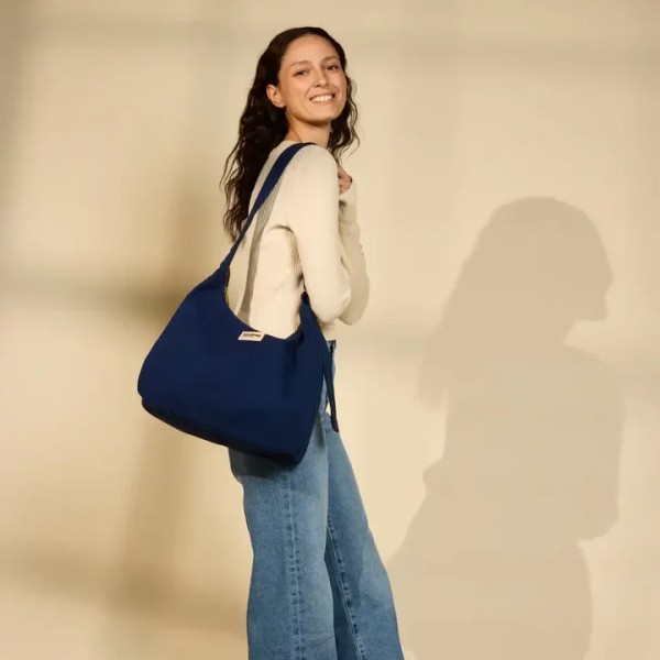 HINDBAG - Sac Hobo Claire - Navy