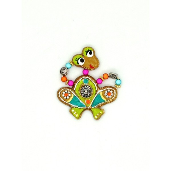 QUAND LES POULES AURONT DES GANTS Broche Gwenaelle .