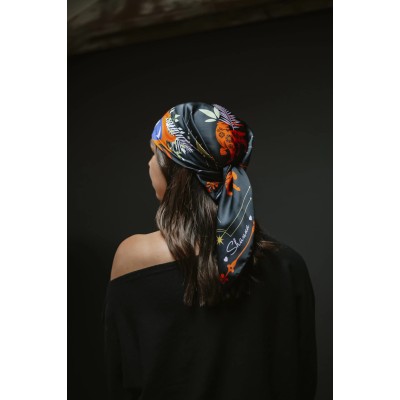 Shanna Foulard Mini Carré Love Flamme.