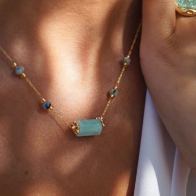 LOETMA Collier Alassio Amazonite.