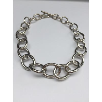 Collier en chute grandes mailles ovales Collier en chute grandes mailles ovales