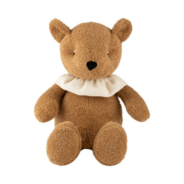 WOOLY ORGANIC - Ours en peluche Teddy avec collier