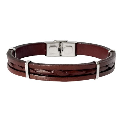 ELDEN Paris Bracelet Homme Alexis Marron.