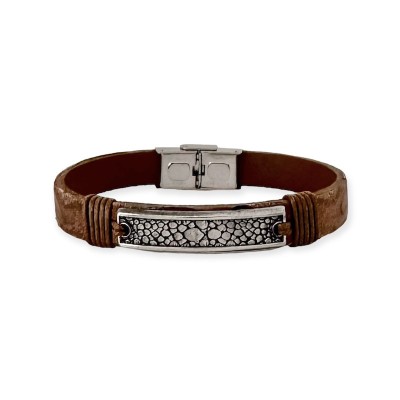 ELDEN Paris Bracelet Homme Jonas Marron.