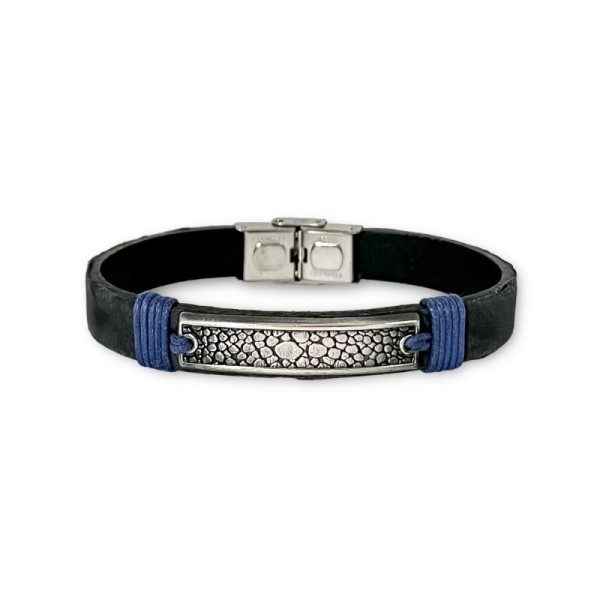 ELDEN Paris Bracelet Homme Jonas Noir & Marine.