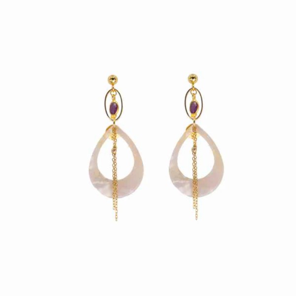 LOETMA Boucles d’oreilles Jenna Améthyste.