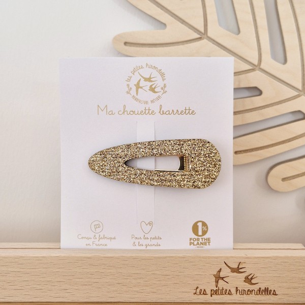 LES PETITES HIRONDELLES - Barrette pince - Doré