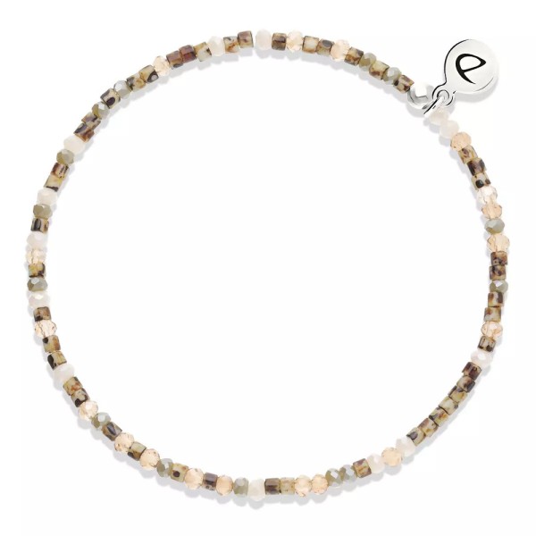 DORIANE Bijoux Bracelet Elastique Beige Léopard.