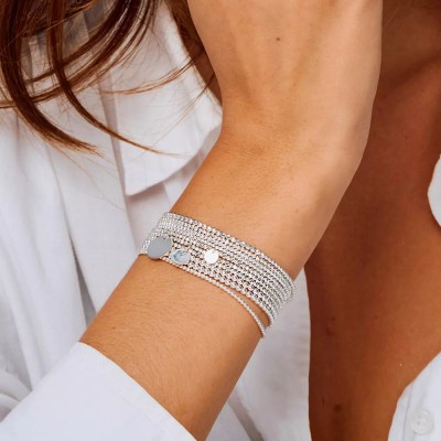 DORIANE Bijoux Bracelet Elastique Mini Perles.