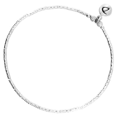 DORIANE Bijoux Bracelet Elastique Tubes diamantés.