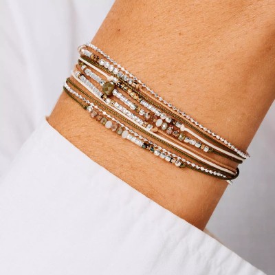 DORIANE Bijoux Atlanta Beige Léopard.