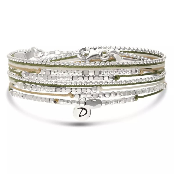 DORIANE Bijoux Atlanta Beige Léopard Hématite.