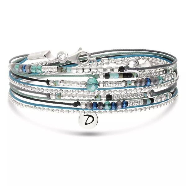 DORIANE Bijoux Atlanta Noir Turquoise.