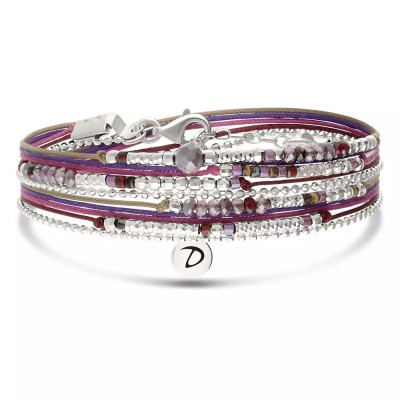 DORIANE Bijoux Atlanta Violet Prune.