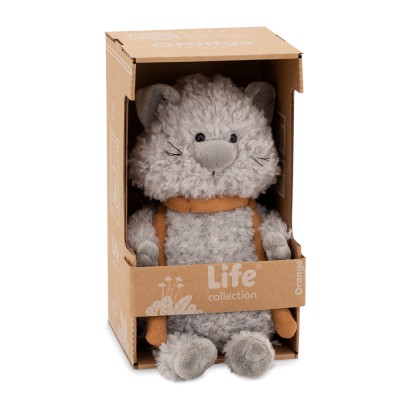 ORANGE TOYS - Peluche Buddy le chat avec des saucisses