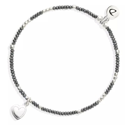 DORIANE Bijoux Bracelet Elastique Petit Cœur.