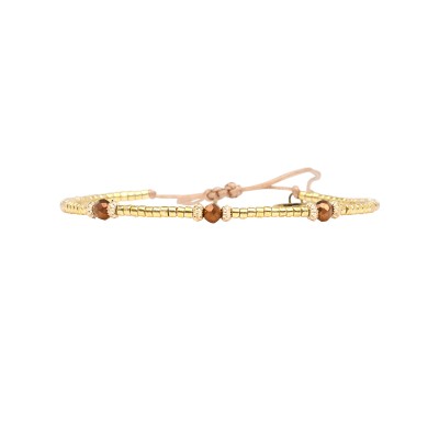 BELLE MAIS PAS QUE Bracelet Bronze Couture Nina.