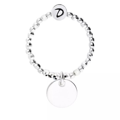 DORIANE Bijoux Bague Elastique Argent.