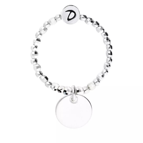 DORIANE Bijoux Bague Elastique Argent.