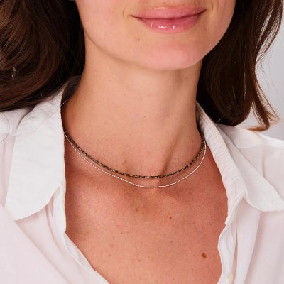 Doriane Bijoux Collier Le Miyuki Léopard.