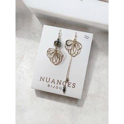 NUANCES Bijoux Boucles d’oreilles Marlon Turquoise Africaine.