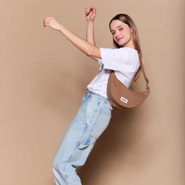 HINDBAG - Sac Demi-Lune Andrea - Cannelle