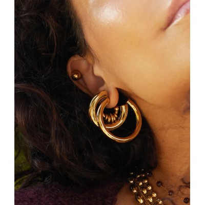 ZAG Bijoux Boucles d’oreilles Créoles Portia.