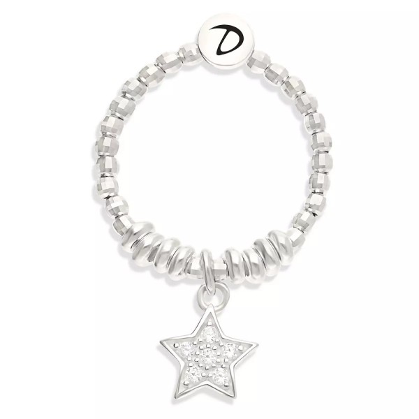 DORIANE Bijoux Bague Elastique Etoile.