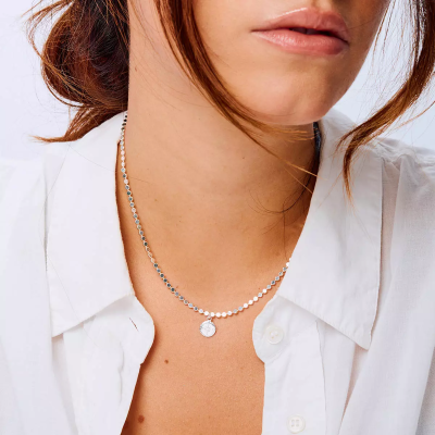 Doriane Bijoux Collier Rose des Vents.