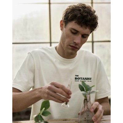 FAGUO - T Shirt Lugny Botanist - Écru