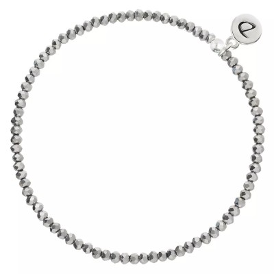 DORIANE Bijoux Bracelet Elastique Gris.