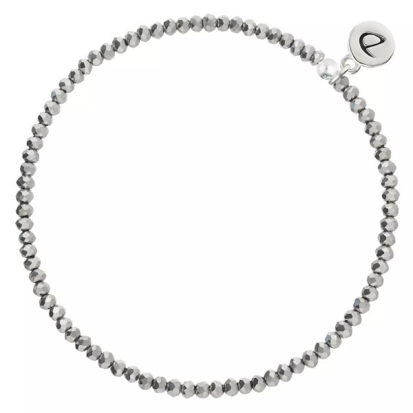 DORIANE Bijoux Bracelet Elastique Gris.
