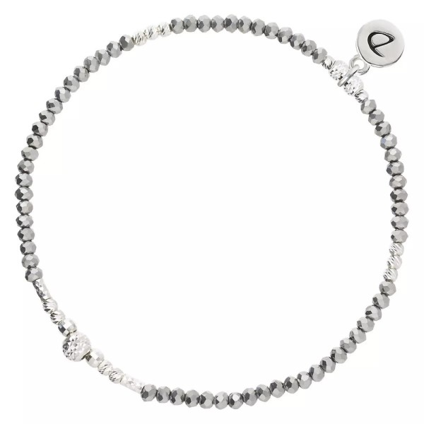DORIANE Bijoux Bracelet Elastique Kandy Gris.