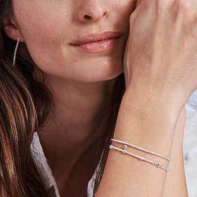 DORIANE Bijoux Bracelet Elastique Boules.