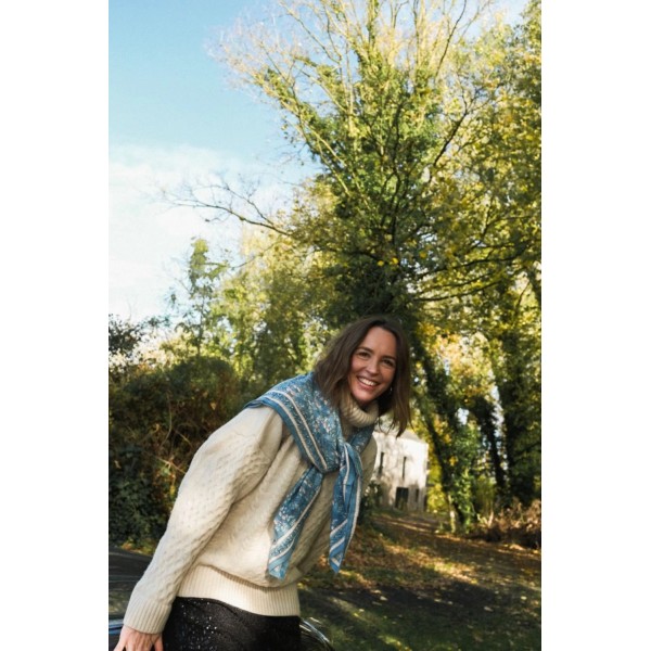 SO FAMILY Foulard Cagliari Bleu.