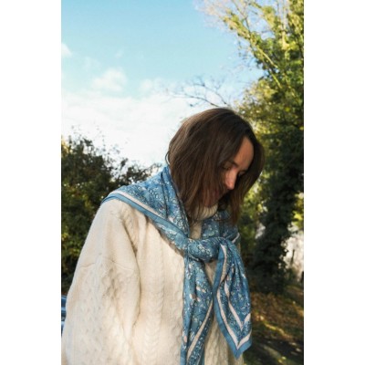 SO FAMILY Foulard Cagliari Bleu.