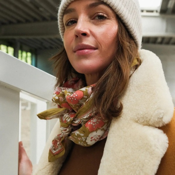 SO FAMILY Foulard Indore Ocre.