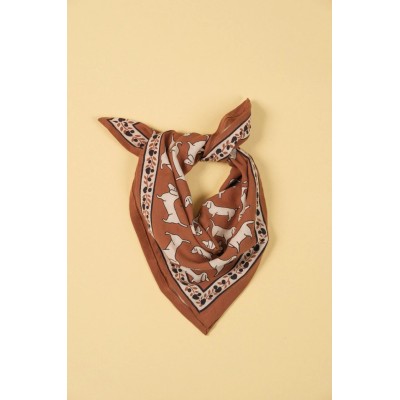 MAISON AUGUSTIN - Foulard Teckel Enfant - Brown