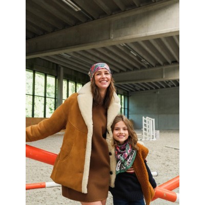 SO FAMILY Foulard Indore Vert.