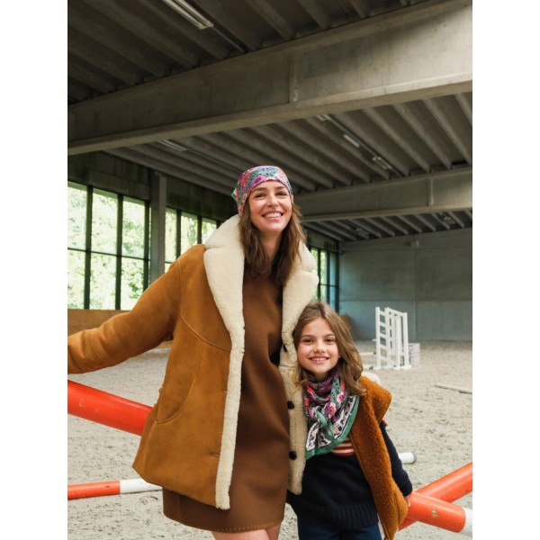 SO FAMILY Foulard Indore Vert.